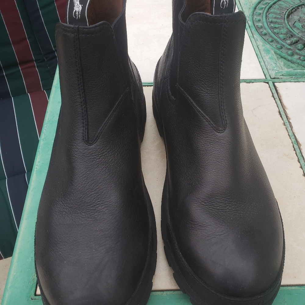 POLO RALPH LAUREN  leather men's Chelsea Boots